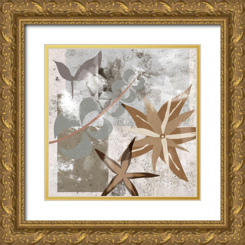 Autumn Forest I Gold Ornate Wood Framed Art Print with Double Matting by Wang, Melissa