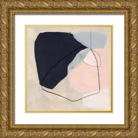 Keystone I Gold Ornate Wood Framed Art Print with Double Matting by Vess, June Erica