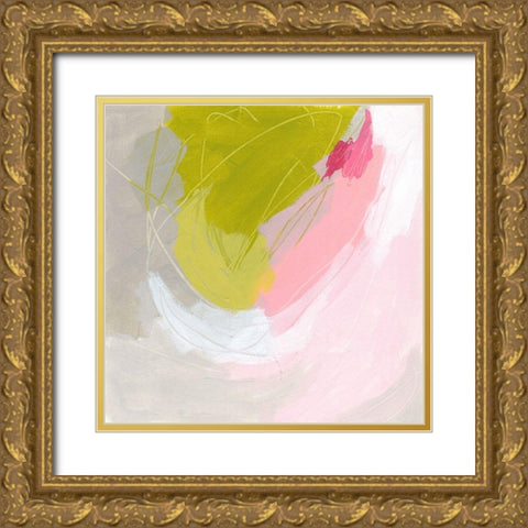 Petal Tone IV Gold Ornate Wood Framed Art Print with Double Matting by Vess, June Erica