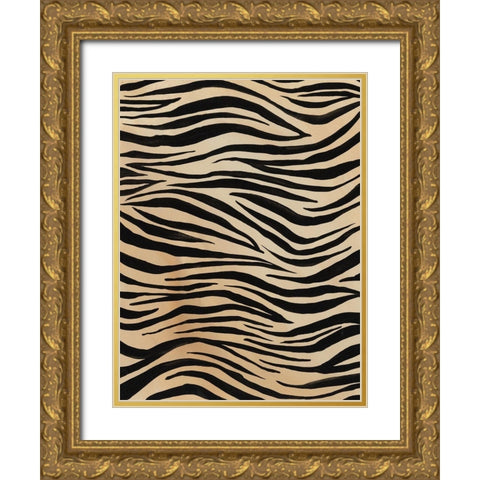 Of the Wild Patterns V Gold Ornate Wood Framed Art Print with Double Matting by Moore, Regina