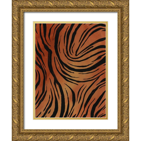 Of the Wild Patterns VII Gold Ornate Wood Framed Art Print with Double Matting by Moore, Regina