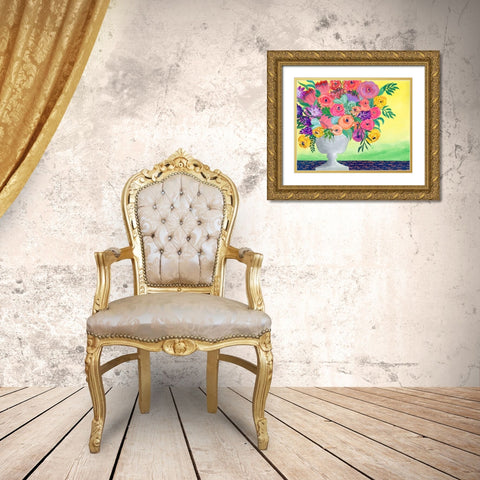 Imaginary Floral II Gold Ornate Wood Framed Art Print with Double Matting by Moore, Regina