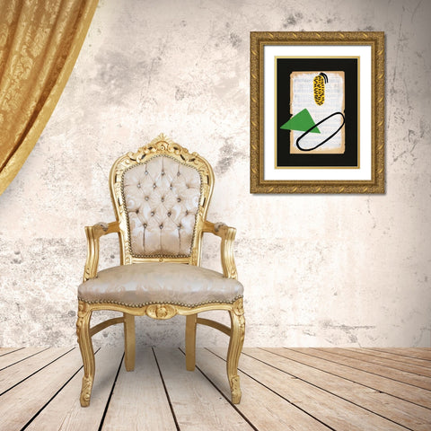 Vivid Order I Gold Ornate Wood Framed Art Print with Double Matting by Moore, Regina