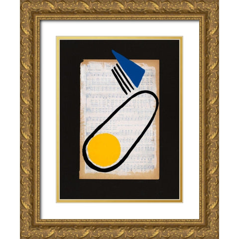 Vivid Order III Gold Ornate Wood Framed Art Print with Double Matting by Moore, Regina