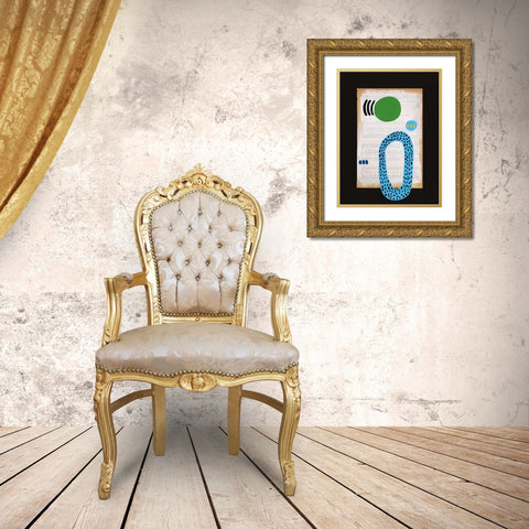 Vivid Order V Gold Ornate Wood Framed Art Print with Double Matting by Moore, Regina