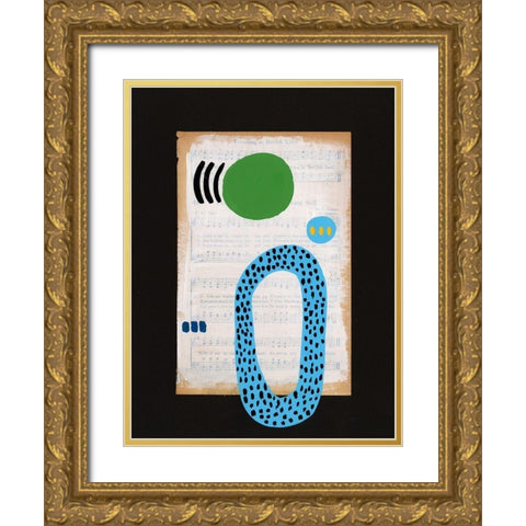 Vivid Order V Gold Ornate Wood Framed Art Print with Double Matting by Moore, Regina