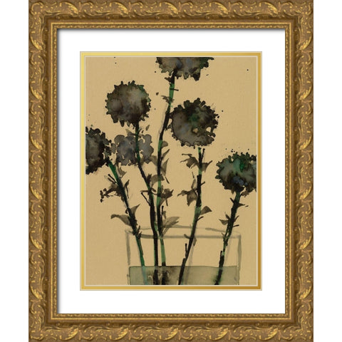 Dry Stems I Gold Ornate Wood Framed Art Print with Double Matting by Dixon, Samuel