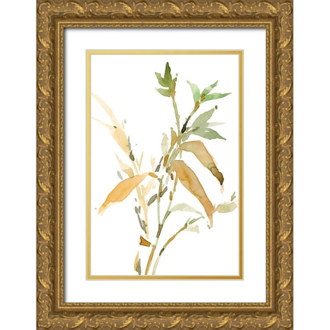 Stems I Gold Ornate Wood Framed Art Print with Double Matting by Dixon, Samuel