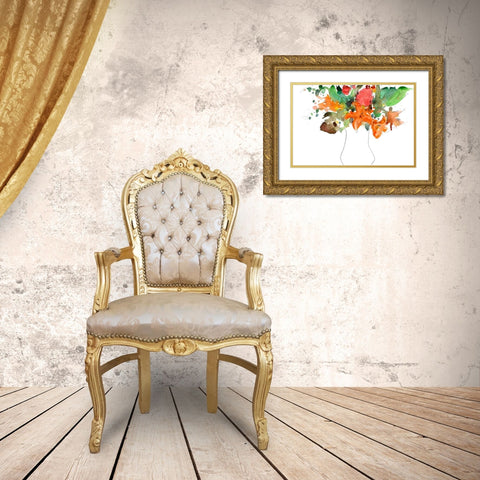 Expressive Bouquet I Gold Ornate Wood Framed Art Print with Double Matting by Dixon, Samuel