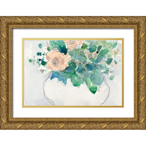Pastel Arrangement I Gold Ornate Wood Framed Art Print with Double Matting by Dixon, Samuel