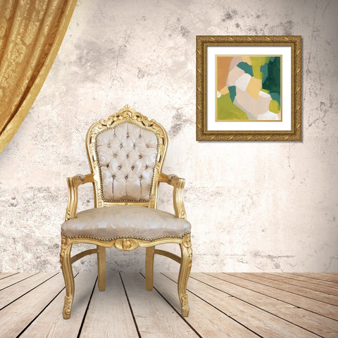 Field Survey I Gold Ornate Wood Framed Art Print with Double Matting by Vess, June Erica