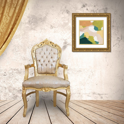 Field Survey II Gold Ornate Wood Framed Art Print with Double Matting by Vess, June Erica