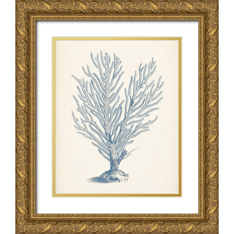 Antique Coral Collection II Gold Ornate Wood Framed Art Print with Double Matting by Vision Studio