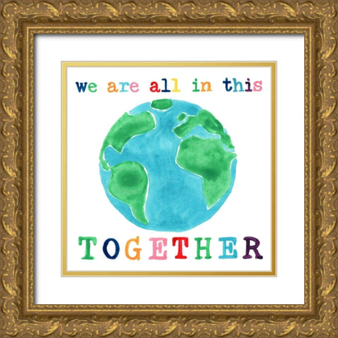 Rainbow Hope II Gold Ornate Wood Framed Art Print with Double Matting by Vess, June Erica