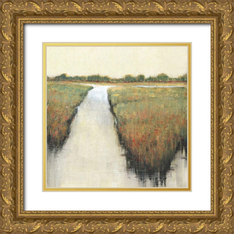 Lowland II Gold Ornate Wood Framed Art Print with Double Matting by OToole, Tim