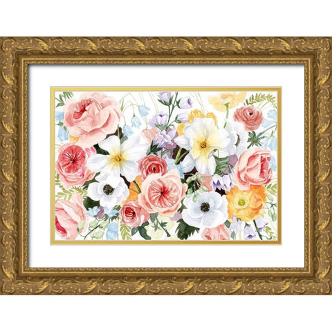 Wildflower Dreams III Gold Ornate Wood Framed Art Print with Double Matting by Popp, Grace