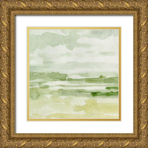 Northern Coast I Gold Ornate Wood Framed Art Print with Double Matting by Caroline, Emma