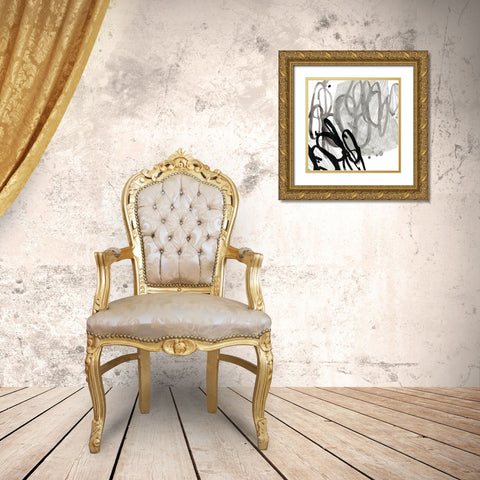 Cellular Journey I Gold Ornate Wood Framed Art Print with Double Matting by Vess, June Erica