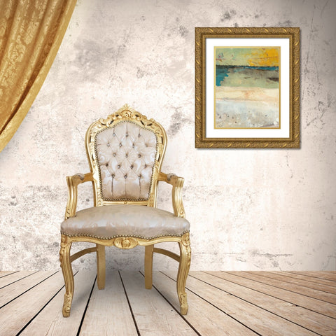 Broken to Beautiful 2 Gold Ornate Wood Framed Art Print with Double Matting by Ashley, Erin