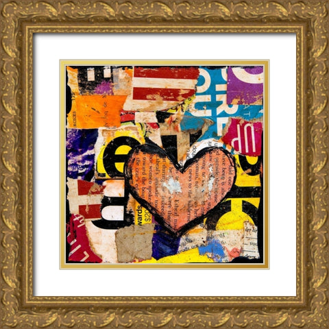 Mixed Luv Gold Ornate Wood Framed Art Print with Double Matting by Ashley, Erin