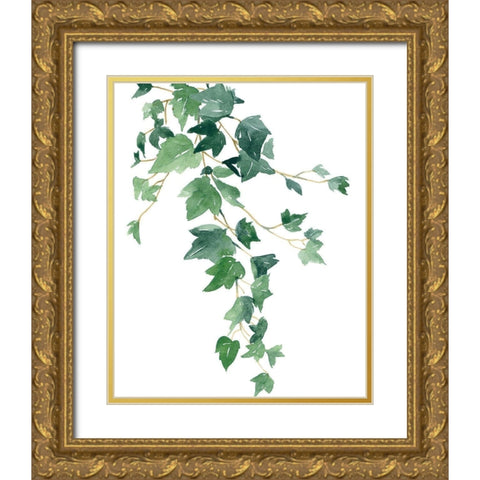 Branch Study I Gold Ornate Wood Framed Art Print with Double Matting by Wang, Melissa