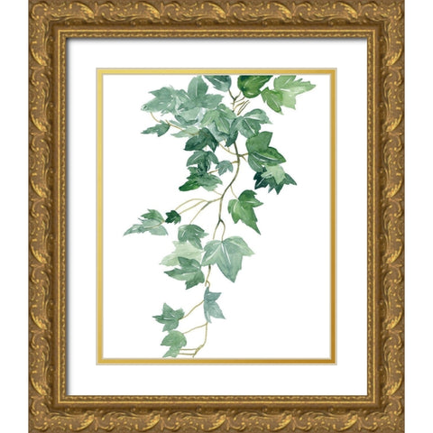 Branch Study II Gold Ornate Wood Framed Art Print with Double Matting by Wang, Melissa