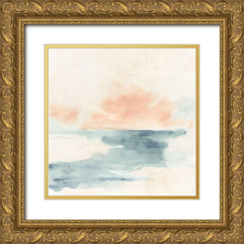 Sea Hint II Gold Ornate Wood Framed Art Print with Double Matting by Vess, June Erica