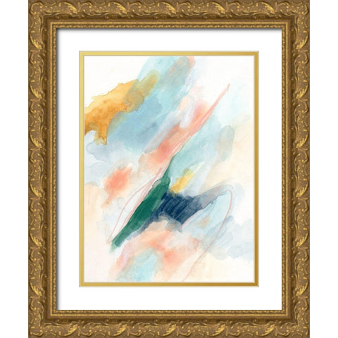 Sky Strike I Gold Ornate Wood Framed Art Print with Double Matting by Vess, June Erica