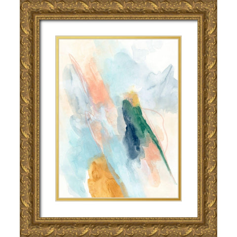 Sky Strike II Gold Ornate Wood Framed Art Print with Double Matting by Vess, June Erica