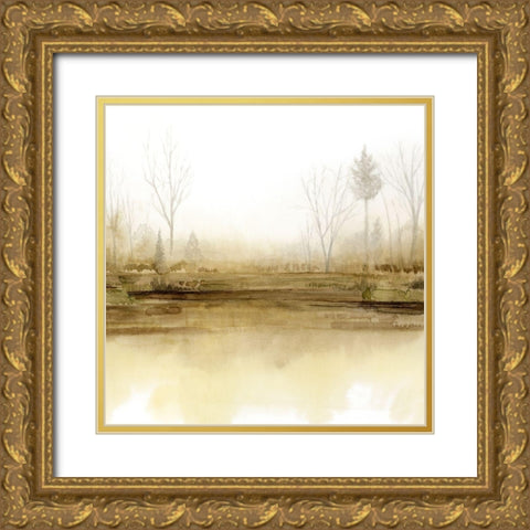 Golden Season I Gold Ornate Wood Framed Art Print with Double Matting by Popp, Grace
