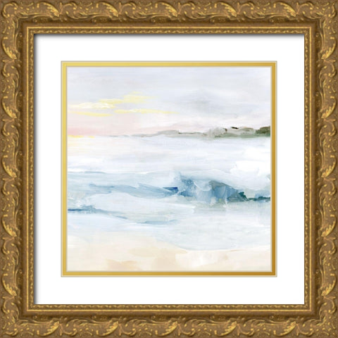 Surf at Dawn II Gold Ornate Wood Framed Art Print with Double Matting by Popp, Grace
