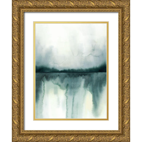 Soft Reflections II Gold Ornate Wood Framed Art Print with Double Matting by Popp, Grace