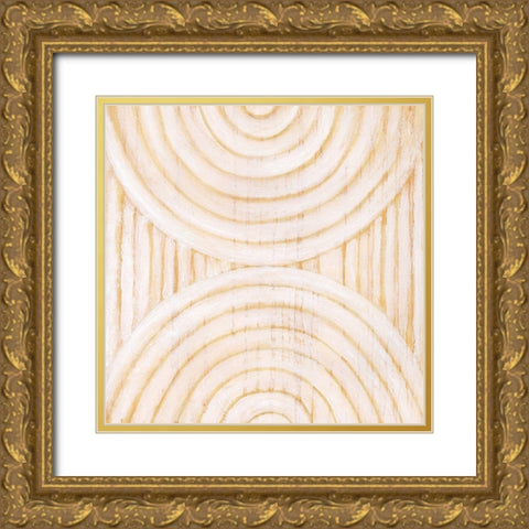 Modern Rattan II Gold Ornate Wood Framed Art Print with Double Matting by Lam, Vanna