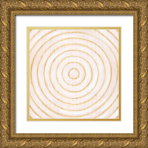 Modern Rattan III Gold Ornate Wood Framed Art Print with Double Matting by Lam, Vanna