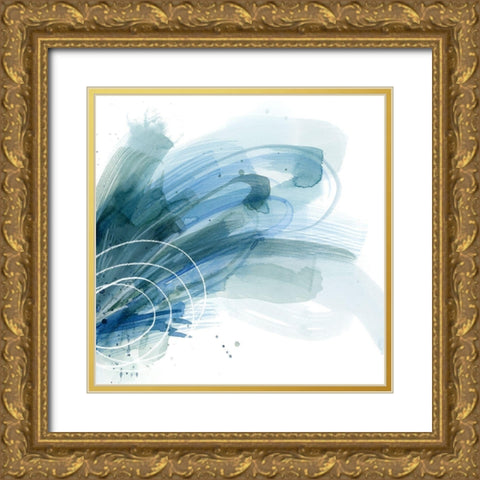 Cresting I Gold Ornate Wood Framed Art Print with Double Matting by Popp, Grace