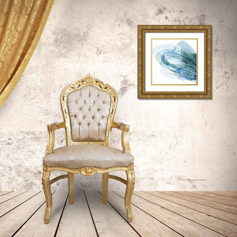 Cresting II Gold Ornate Wood Framed Art Print with Double Matting by Popp, Grace