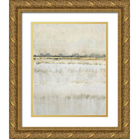 Gilded Horizon I Gold Ornate Wood Framed Art Print with Double Matting by OToole, Tim