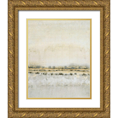 Gilded Horizon II Gold Ornate Wood Framed Art Print with Double Matting by OToole, Tim