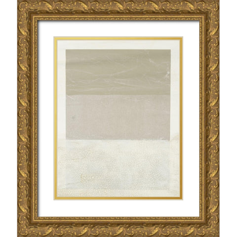 Cracked Parchment II Gold Ornate Wood Framed Art Print with Double Matting by Lam, Vanna