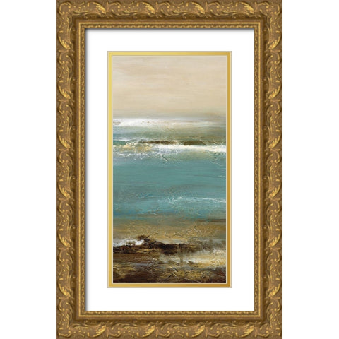 Lullaby II Gold Ornate Wood Framed Art Print with Double Matting by Bramma, Lila