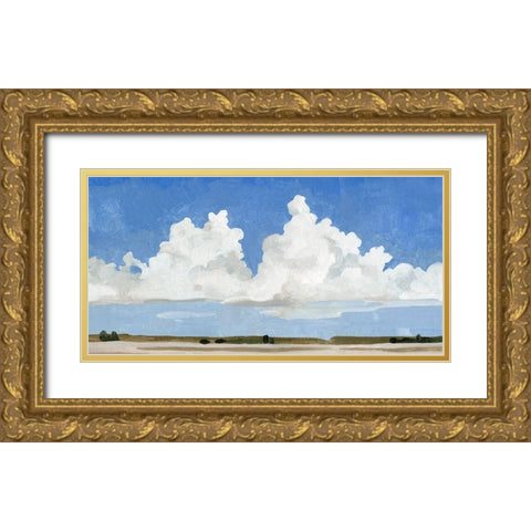 Picnic Landscape II Gold Ornate Wood Framed Art Print with Double Matting by Caroline, Emma