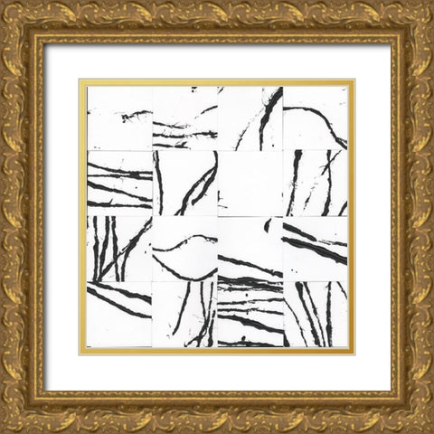 Sonic Illusion I Gold Ornate Wood Framed Art Print with Double Matting by Stramel, Renee W.
