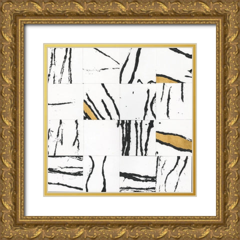 Sonic Illusion II Gold Ornate Wood Framed Art Print with Double Matting by Stramel, Renee W.