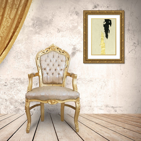 Twin Canyons I Gold Ornate Wood Framed Art Print with Double Matting by Willett, Michael