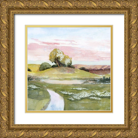 Eastern Light I Gold Ornate Wood Framed Art Print with Double Matting by Popp, Grace