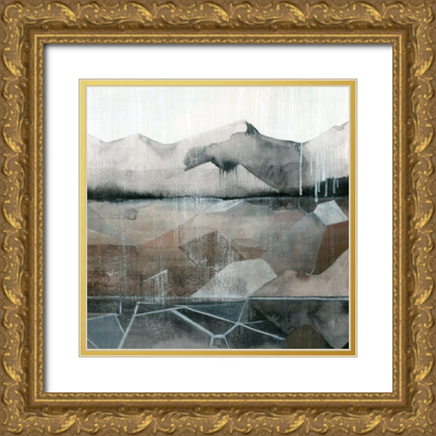 Valley Stormscape I Gold Ornate Wood Framed Art Print with Double Matting by Popp, Grace
