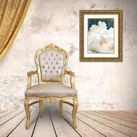 Dark Cumulus II Gold Ornate Wood Framed Art Print with Double Matting by Caroline, Emma