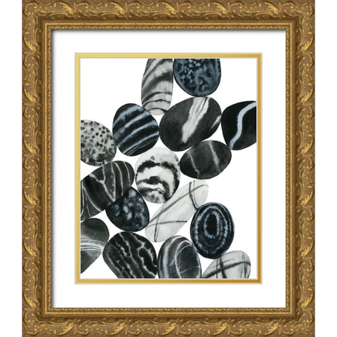 Dalmatian Rocks I Gold Ornate Wood Framed Art Print with Double Matting by Popp, Grace