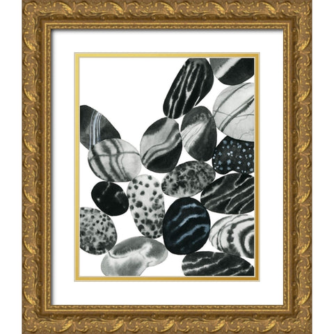 Dalmatian Rocks II Gold Ornate Wood Framed Art Print with Double Matting by Popp, Grace