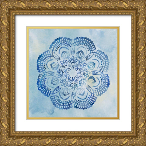 Mandala Dream II Gold Ornate Wood Framed Art Print with Double Matting by Wang, Melissa